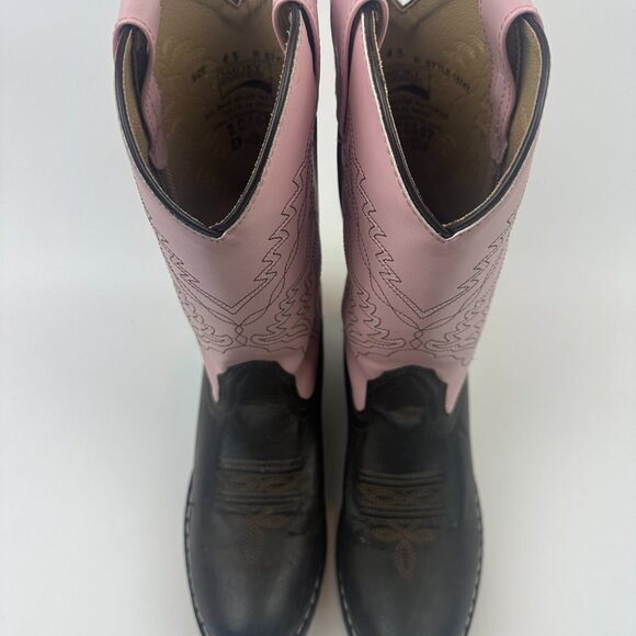 SMOKY MOUNTAIN GIRLS' MONTEREY WESTERN ROUND TOE BOOTS 4.5 Worn 1 Time - Picture 4 of 11